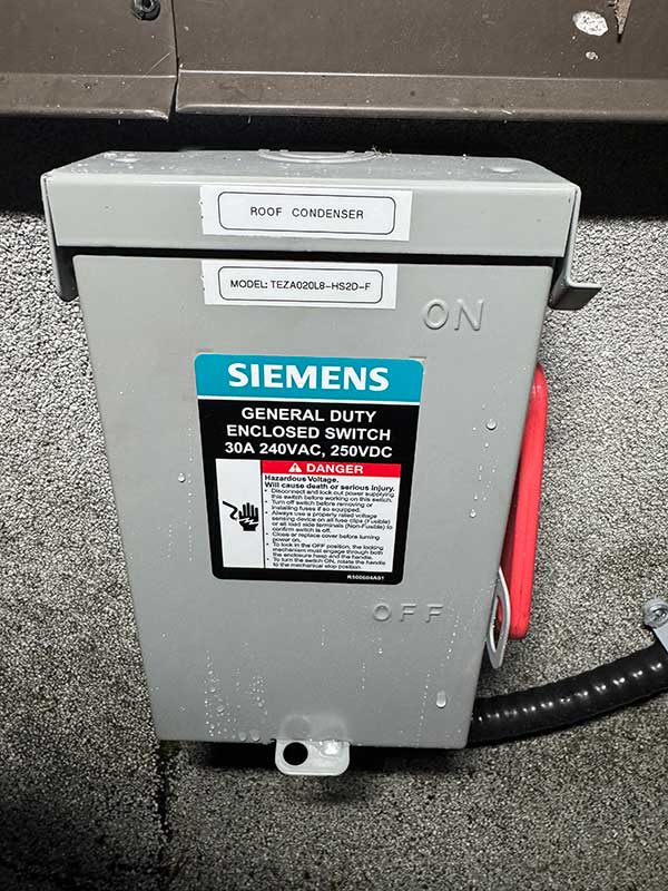 Heat Pump Circuit & Disconnect Installation